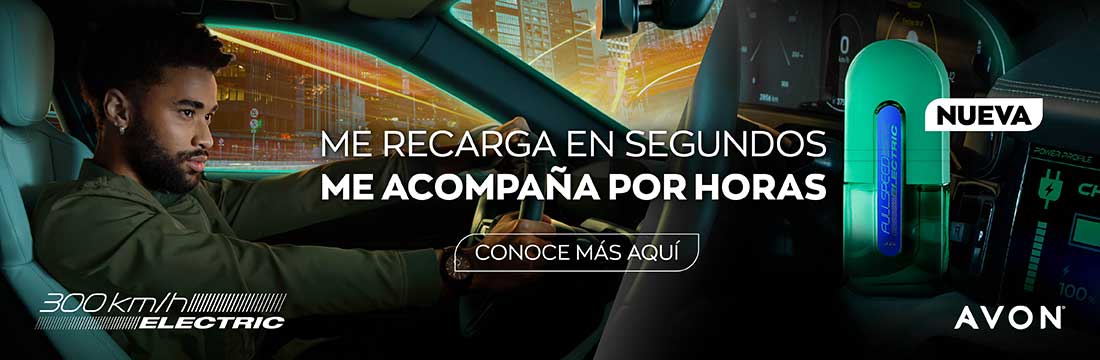 Me recarga unos segundos, me acompaña por horas. Avon 300km/h